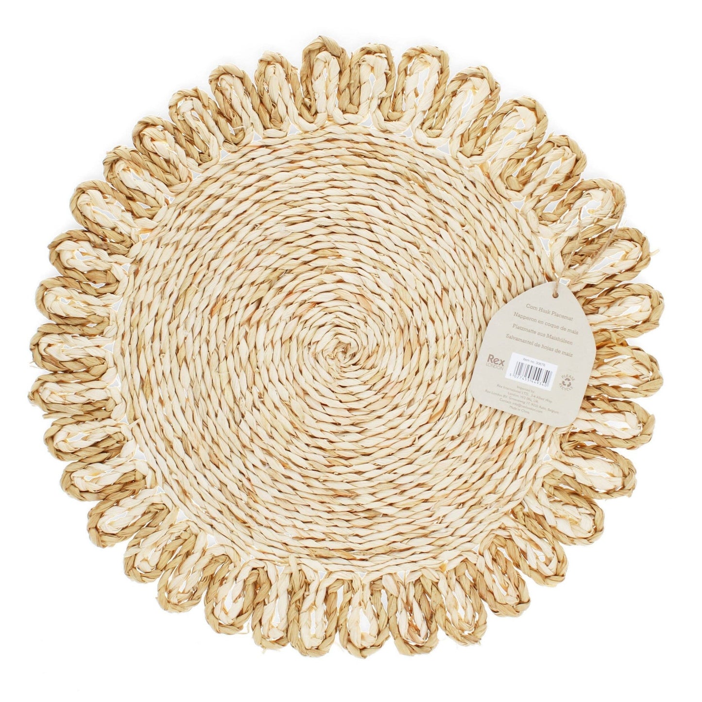 Corn Husk Placemat - Natural - RW Home & Garden