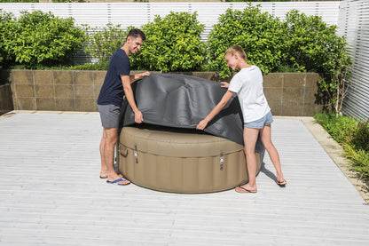 Lay-Z-Spa® Round Thermal Hot Tub Cover – Large 196cm x 71cm | Insulated Energy-Saving Spa Lid