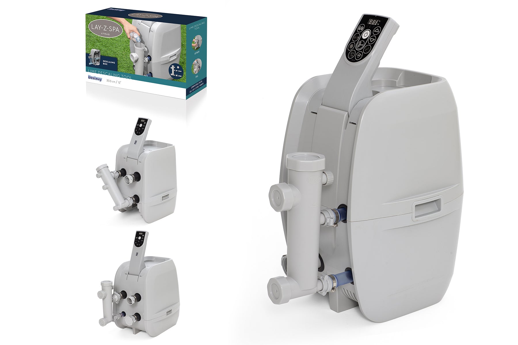 Descaler removing limescale from Lay-Z-Spa heater pump