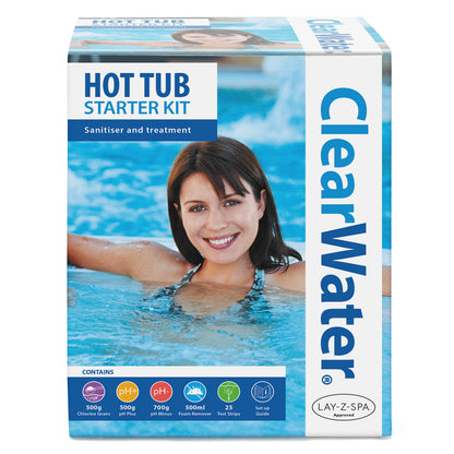 Clearwater Hot Tub Chemical Starter Kit | Spa Water Care Essentials