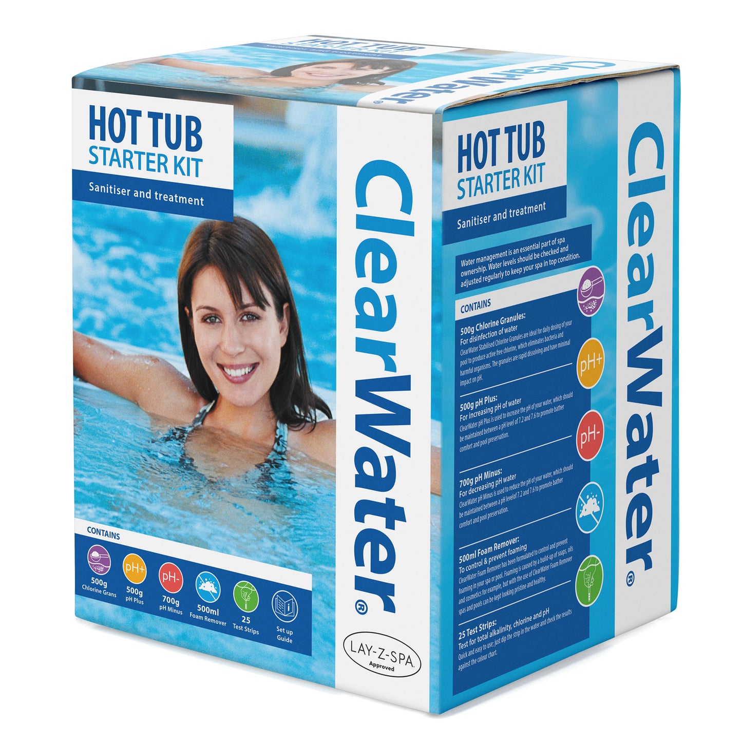 Clearwater Hot Tub Chemical Starter Kit | Spa Water Care Essentials