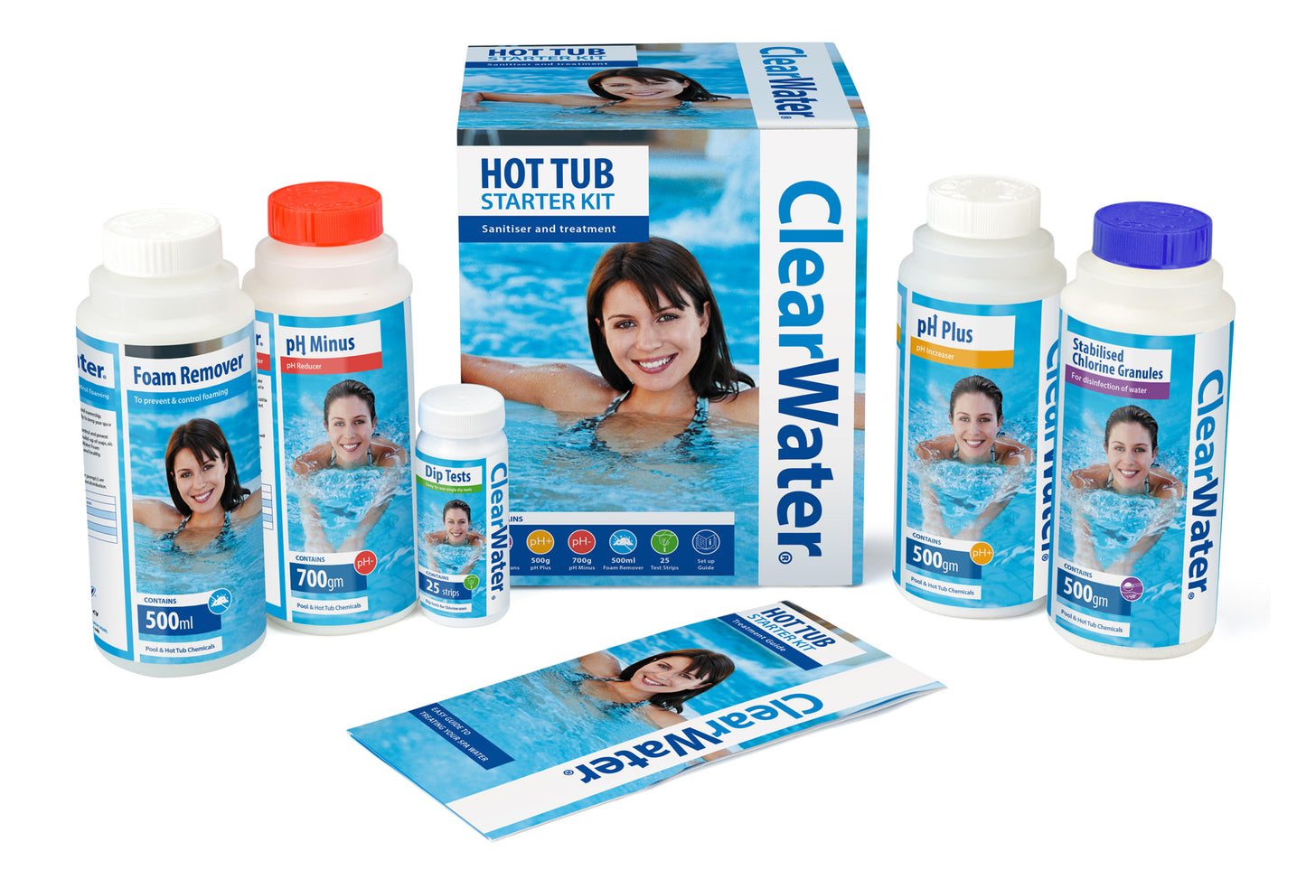Clearwater Hot Tub Chemical Starter Kit | Spa Water Care Essentials