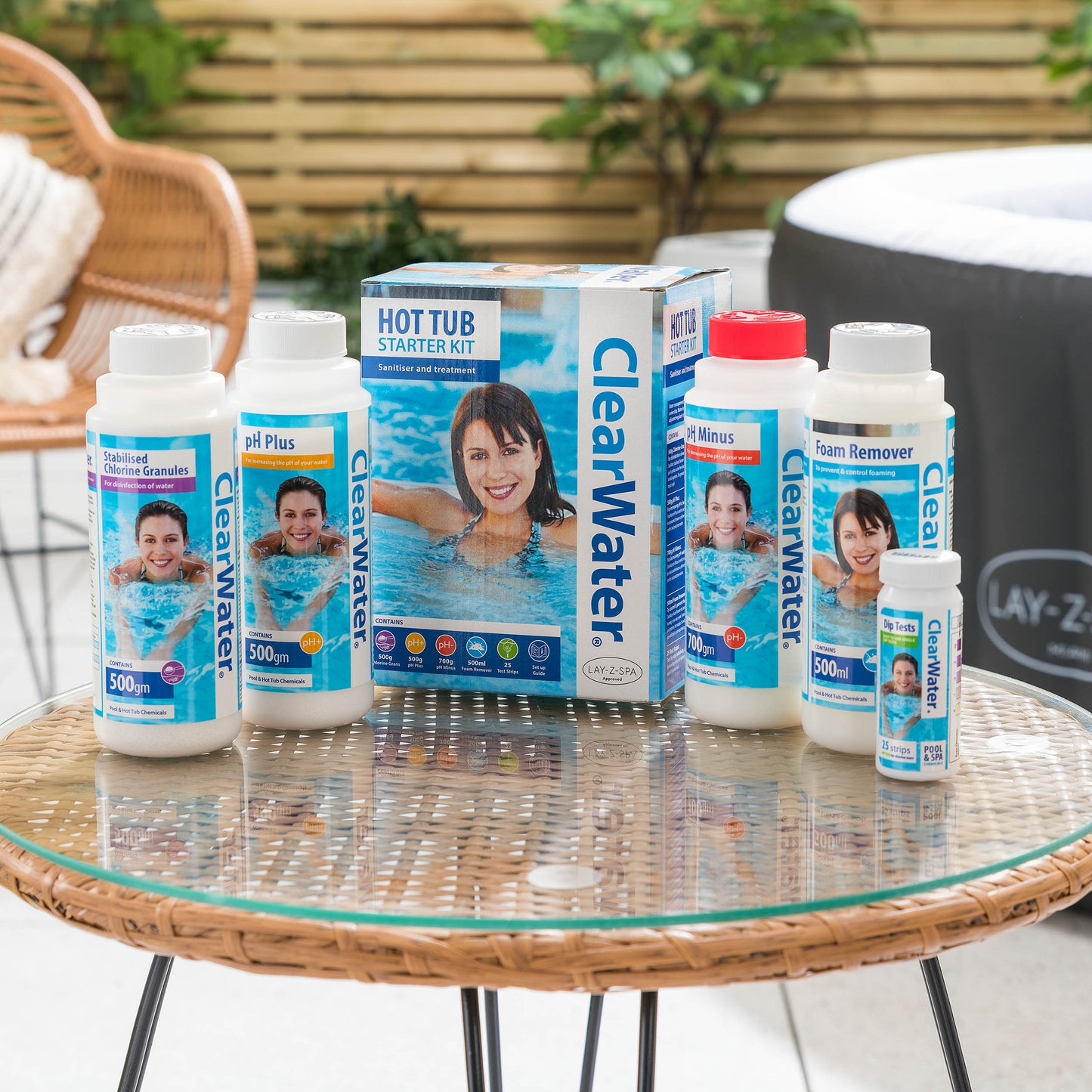 Clearwater Hot Tub Chemical Starter Kit | Spa Water Care Essentials