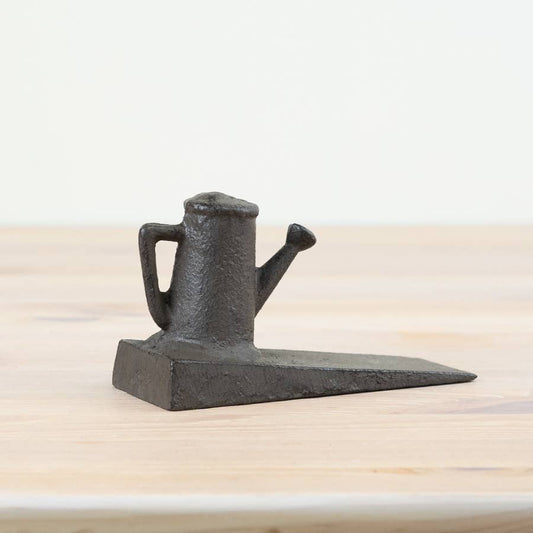 Cast Iron Watering Can Door Wedge – Rustic Door Stop, 13.5cm - RW Home & Garden