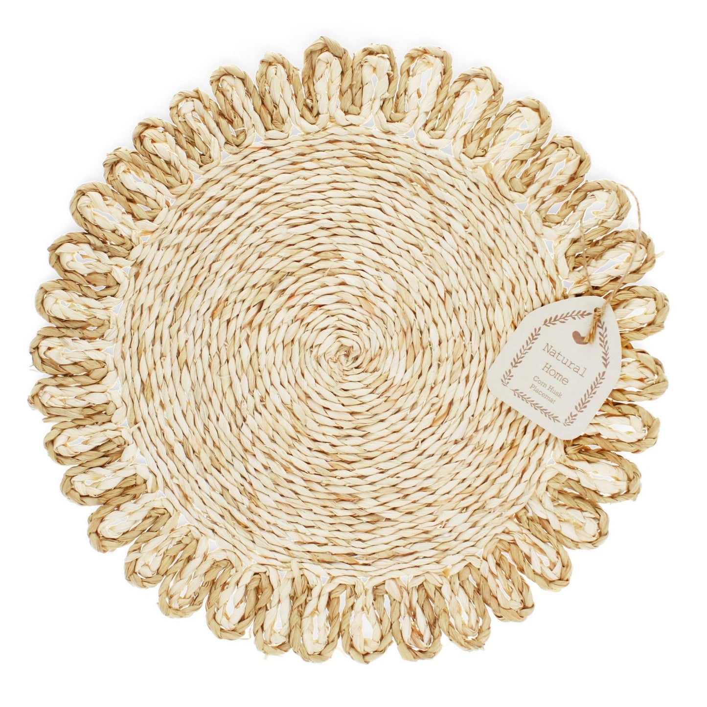 Corn Husk Placemat - Natural - RW Home & Garden