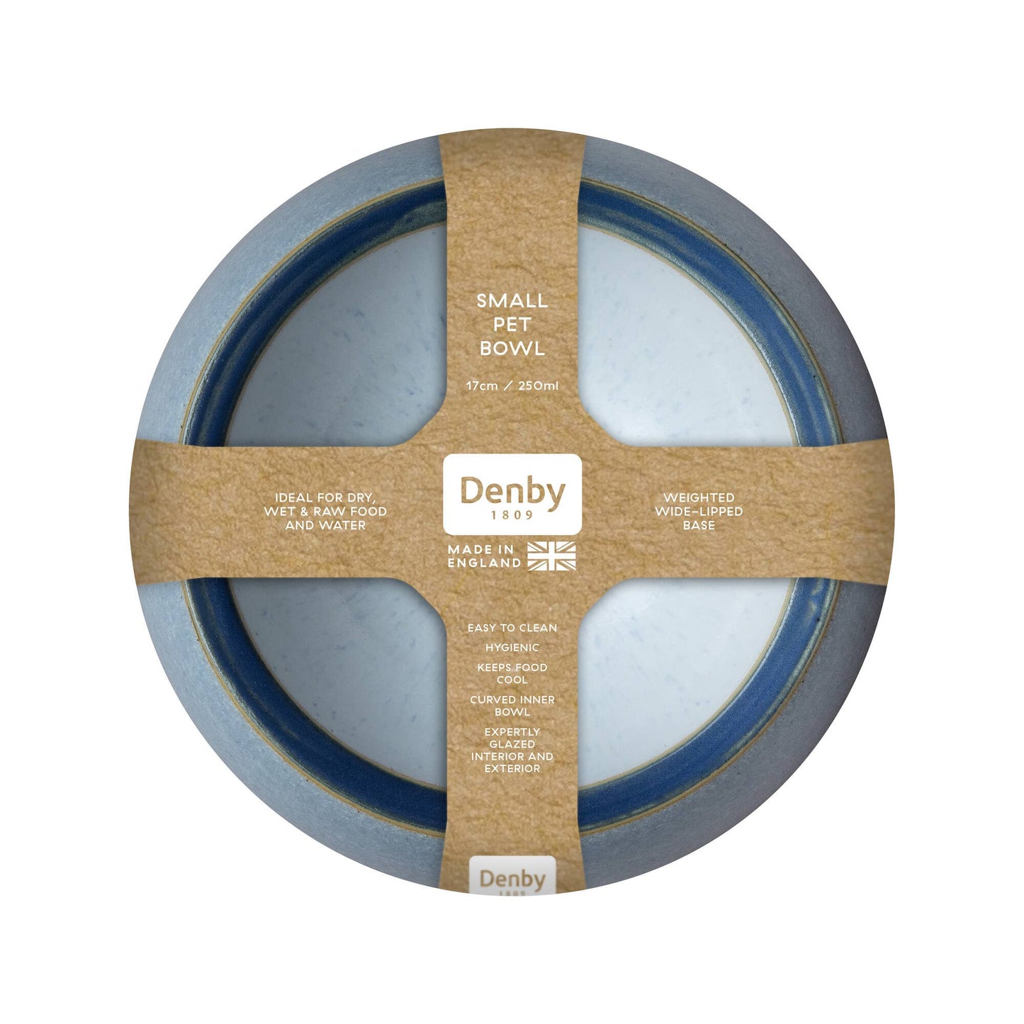 DENBY STONEWARE STUDIO GREY SMALL PET BOWL - RW Home & Garden